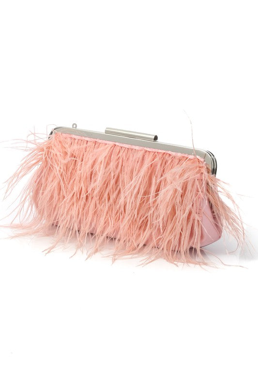 Flawless Feather Clutch Sale Poised Boutique