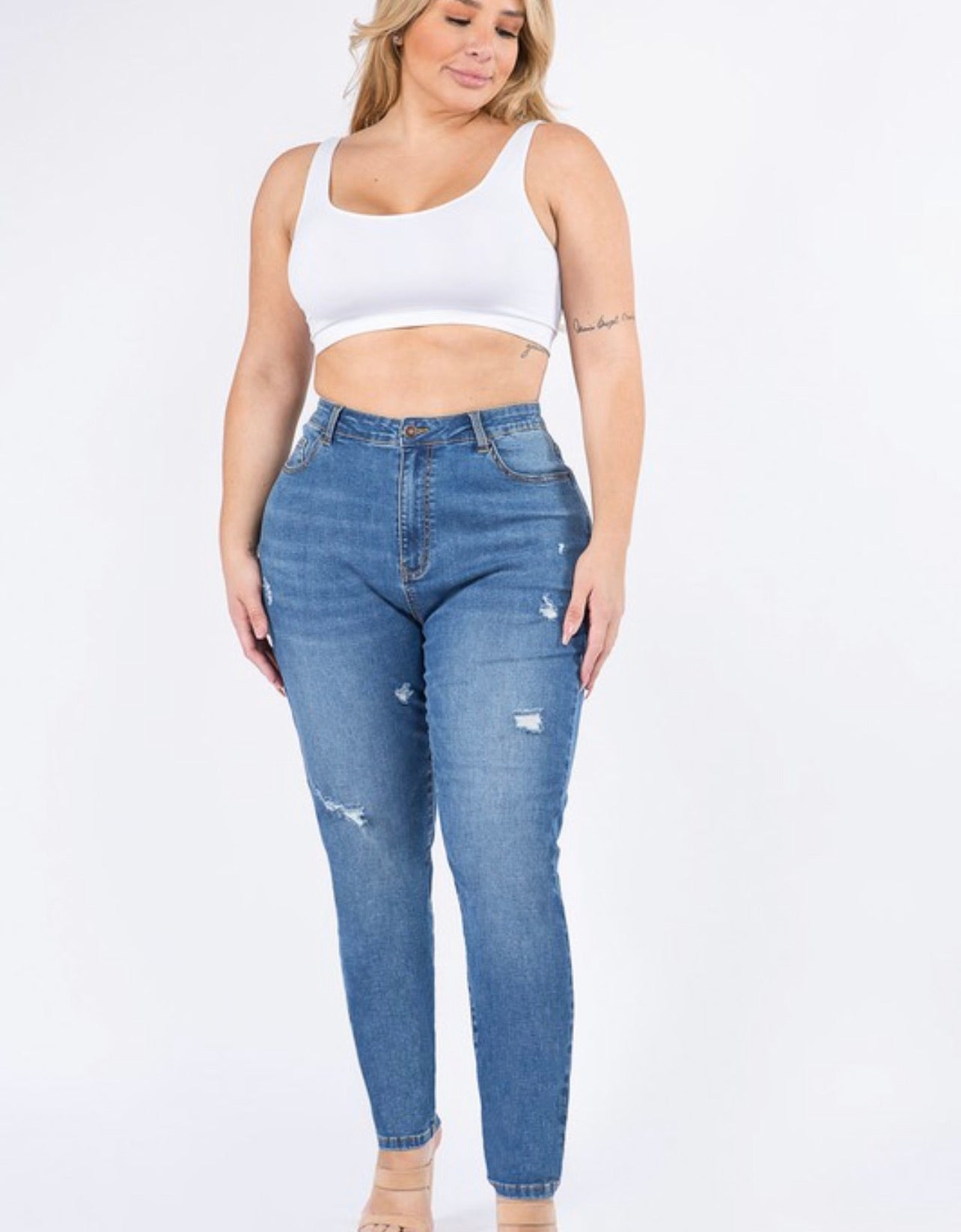 Light Wash High Waist Jeans (Sale)